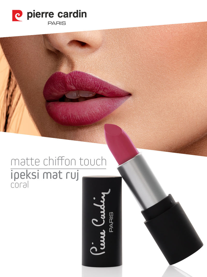 Pierre Cardin Matte Chiffon Touch Lipstick texture