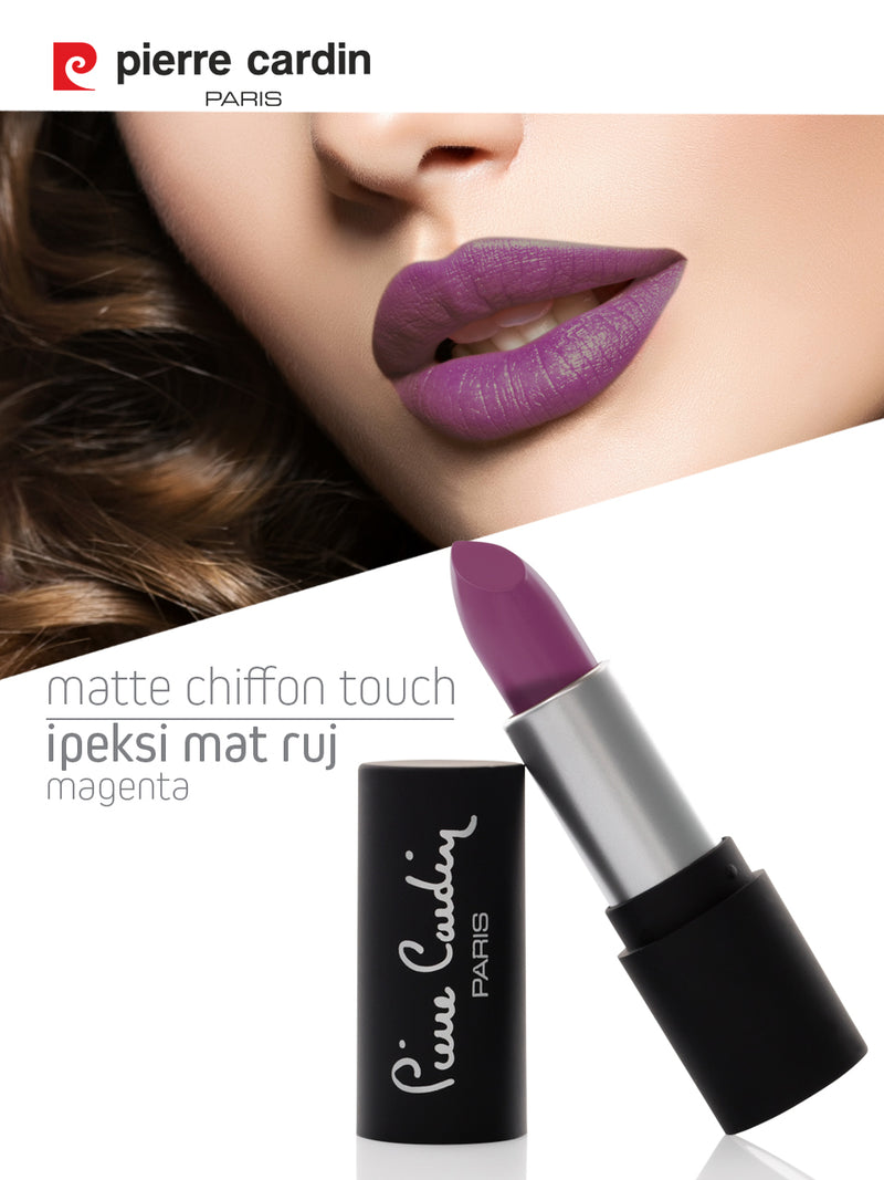 Pierre Cardin Matte Chiffon Touch Lipstick texture