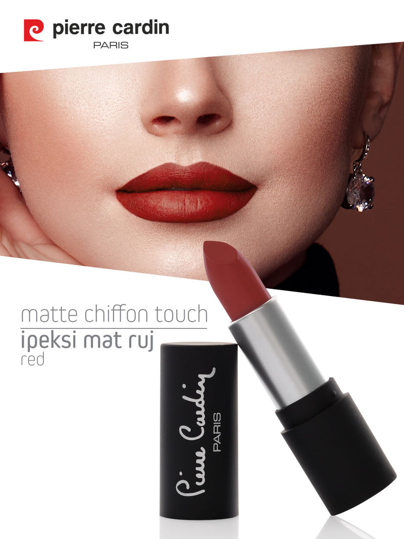 Pierre Cardin Matte Chiffon Touch Lipstick texture