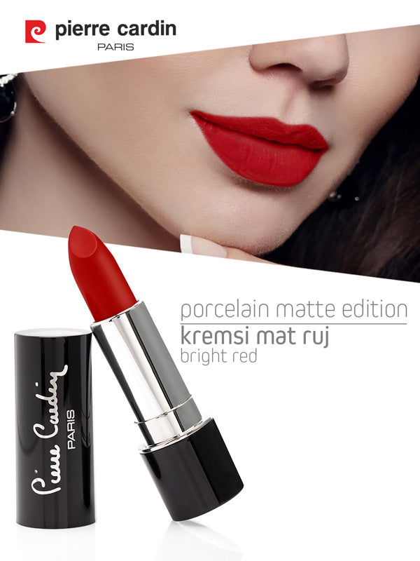 Pierre Cardin Porcelain Matte Edition Lipstick Bright Red 213  BD
