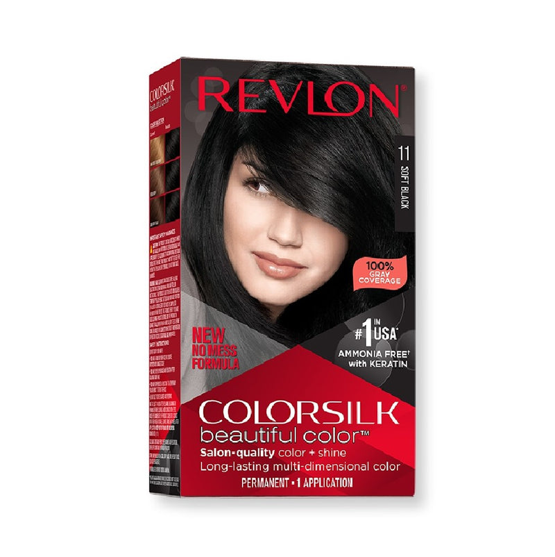Revlon ColorSilk Beautiful Color Hair Color Soft Black 11 BD
