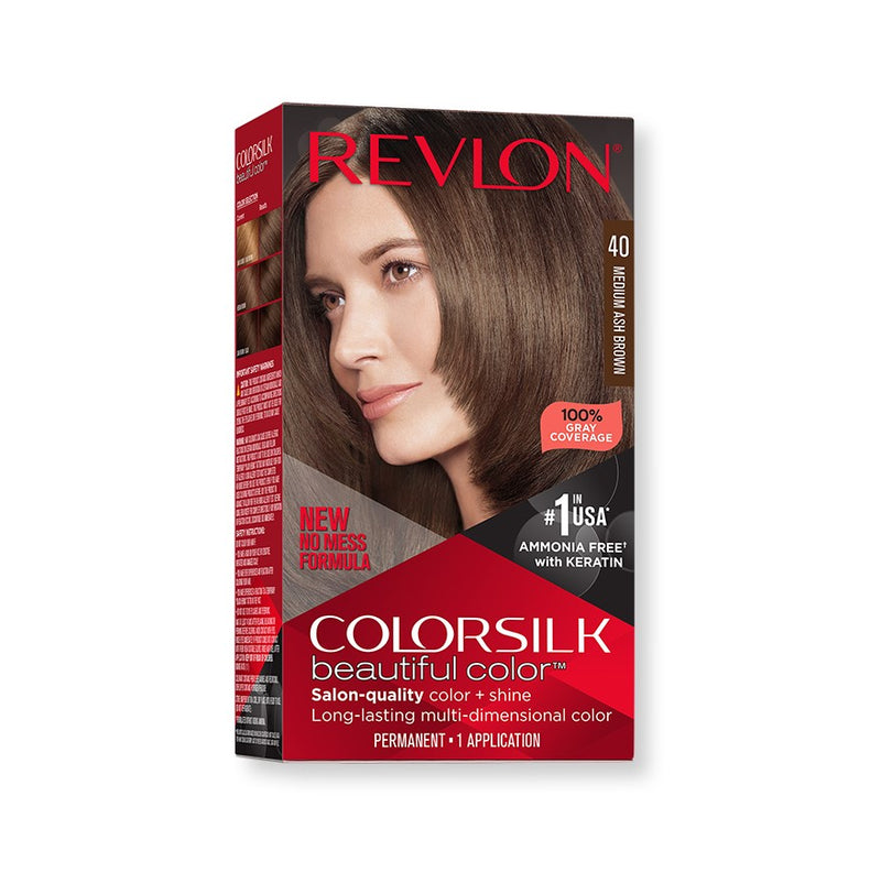 Revlon ColorSilk Beautiful Color Hair Color Medium Ash Brown 40 BD