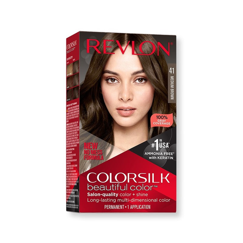 Revlon ColorSilk Beautiful Color Hair Color Medium Brown 41 BD