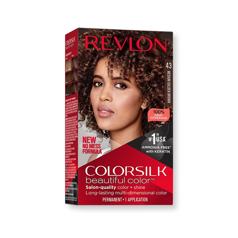 Revlon ColorSilk Beautiful Color Hair Color Medium Golden Brown 4 BD