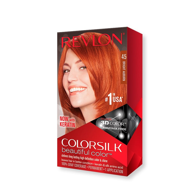 Revlon ColorSilk Beautiful Color Hair Color Bright Auburn 45 BD