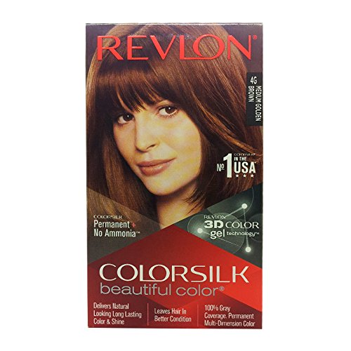 Revlon ColorSilk Beautiful Color Hair Color Medium Golden Brown 4G BD