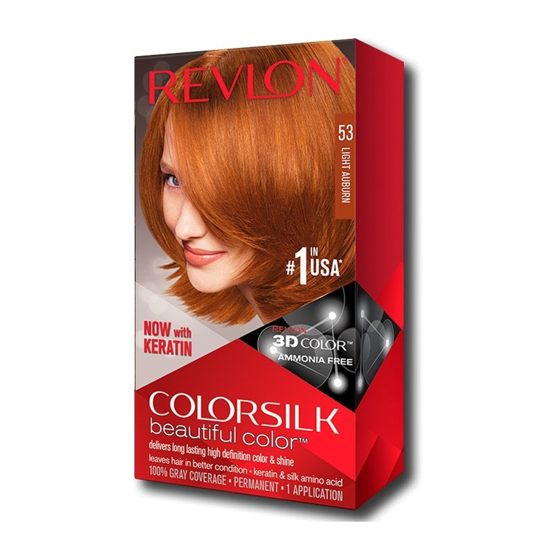 Revlon ColorSilk Beautiful Color Hair Color Light Auburn 53 BD