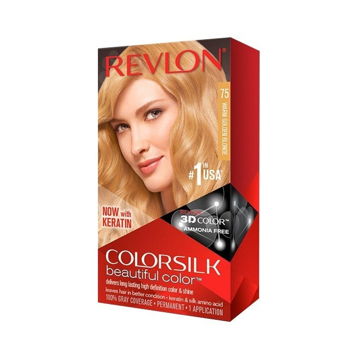 Revlon ColorSilk Beautiful Color Hair Color Warm Golden Blonde 75 BD