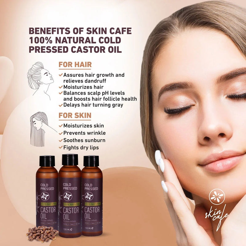 Skin Cafe Cold Pressed Castor Oil 120ml