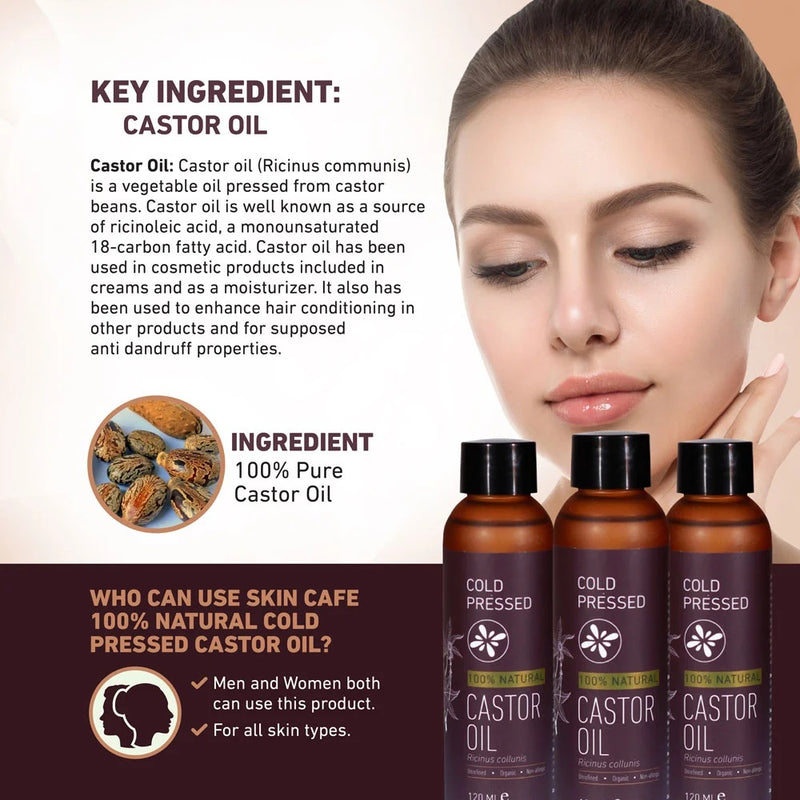 Skin Cafe Cold Pressed Castor Oil 120ml