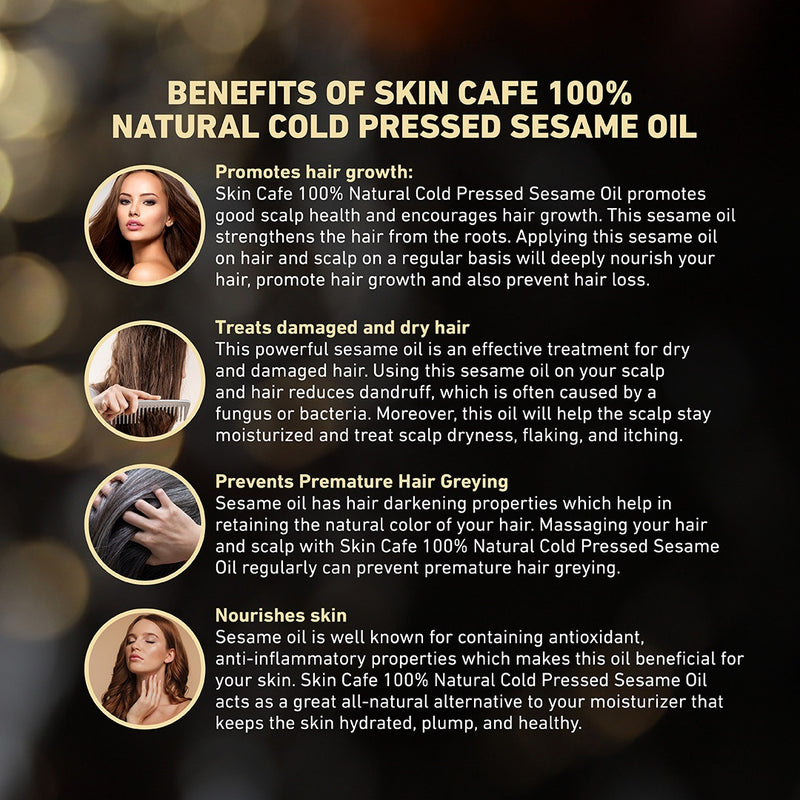 Skin Cafe Cold Pressed Sesame Oil 120ml BD
