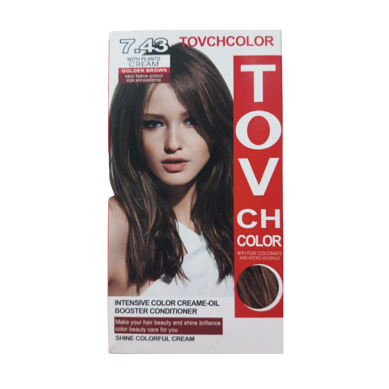 Tovch Intensive Color Creame-Oil 7.43 Golden Brown 80ml BD