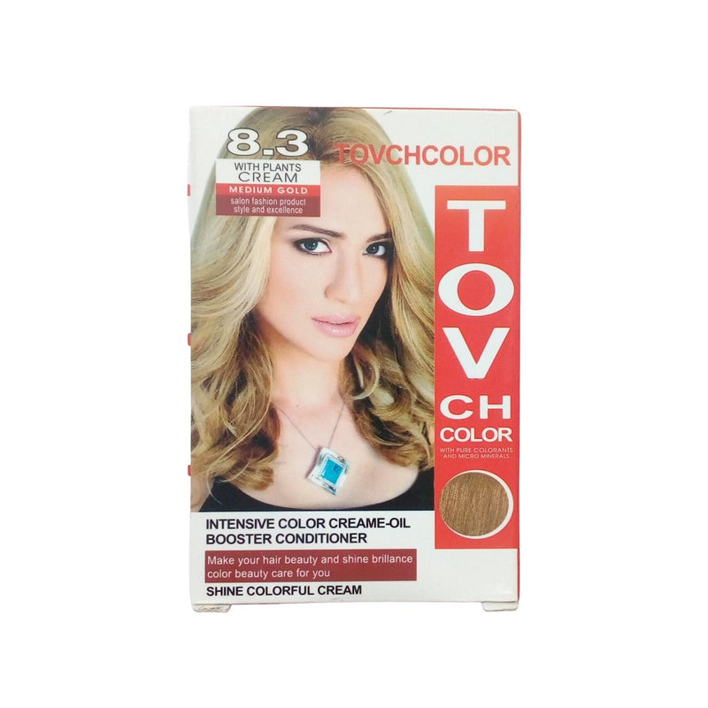 Tovch Intensive Color Creame-Oil 8.3 Medium Gold 80ml BD