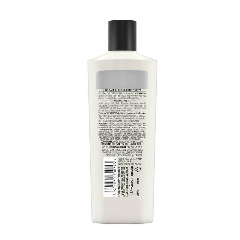 TRESemmé Hair Fall Defense with Keratin Protein Conditioner 190ml BD