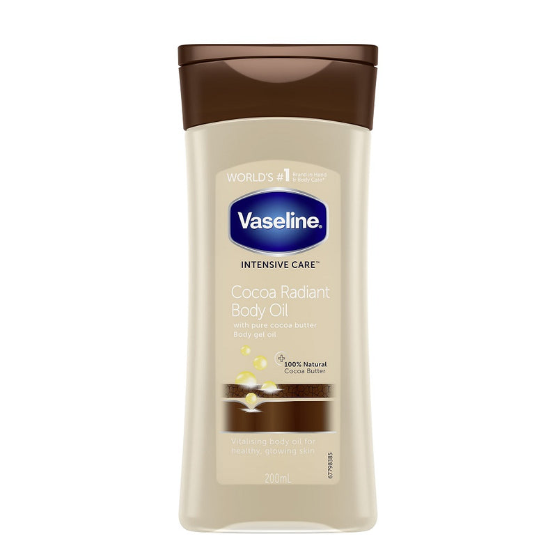 Vaseline Intensive Care Cocoa Radiant Gel Body Oil 200ml BD
