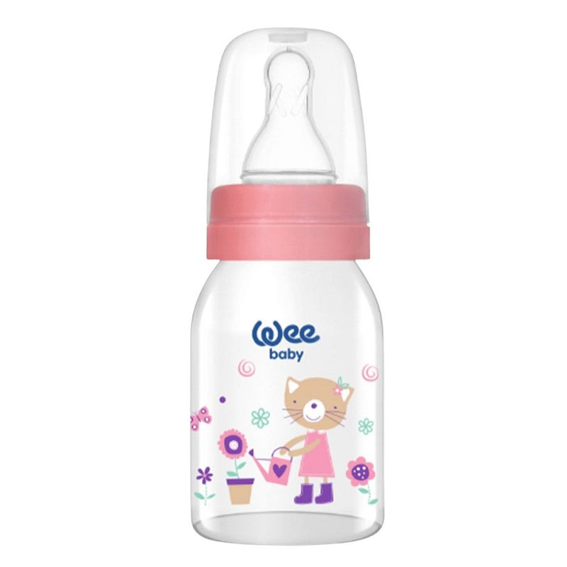 Wee Baby Classic Glass Feeding Bottle Baby Pink 125ml BD