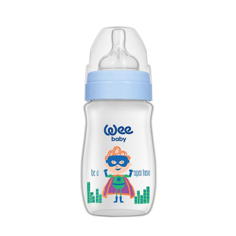 Wee Baby Classic Plus Wide Neck PP Bottle Baby Blue 250ml BD