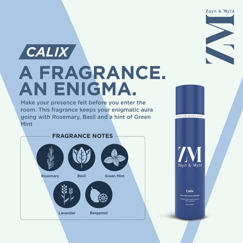 Zayn & Myza Calix Body Spray For Him 100ml