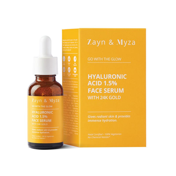 Zayn & Myza Hyaluronic Acid 1.5% Face Serum with 24K Gold 30ml BD
